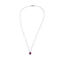 Collana Breda Gioielli Donna in Oro bianco Rubino 0.95 Ct CSPEOX0977RC-NG - CSPEOX0977RC-NG